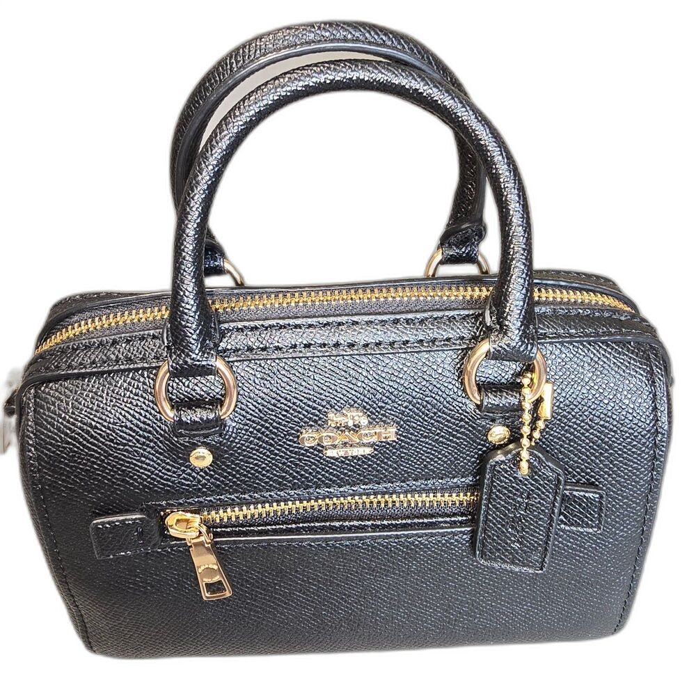 Coach Mini Rowan - Black Leather